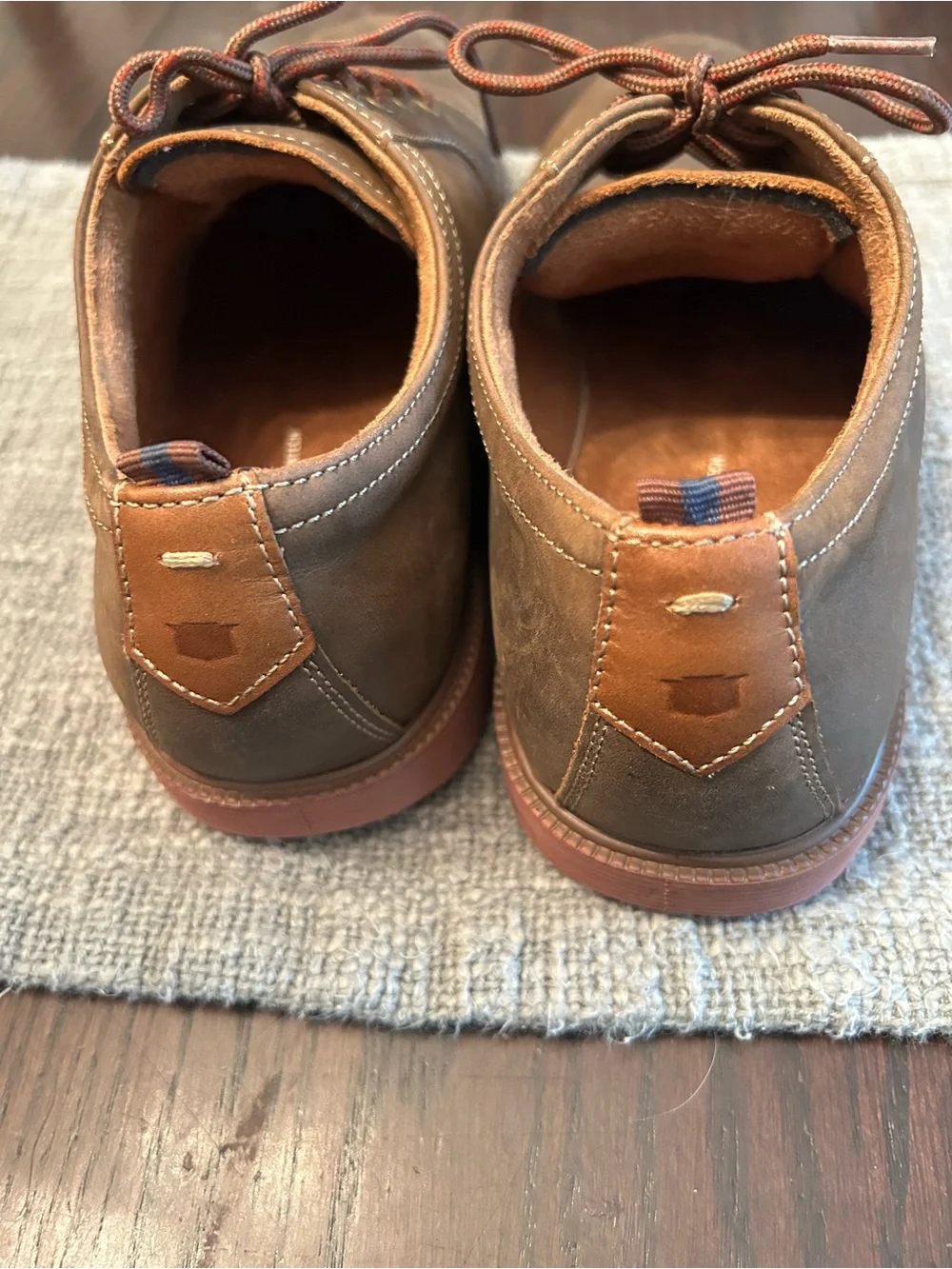 Florsheim Kids Comfortech Oxford Plain Toe Brown Casual Shoes 16630-215 Sz 7